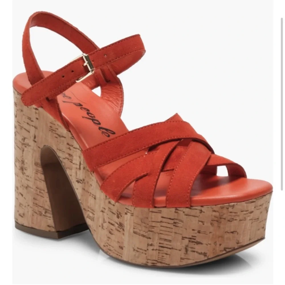 Free People Lisbon Platform Sandal Size 36 - Picture 3 of 8